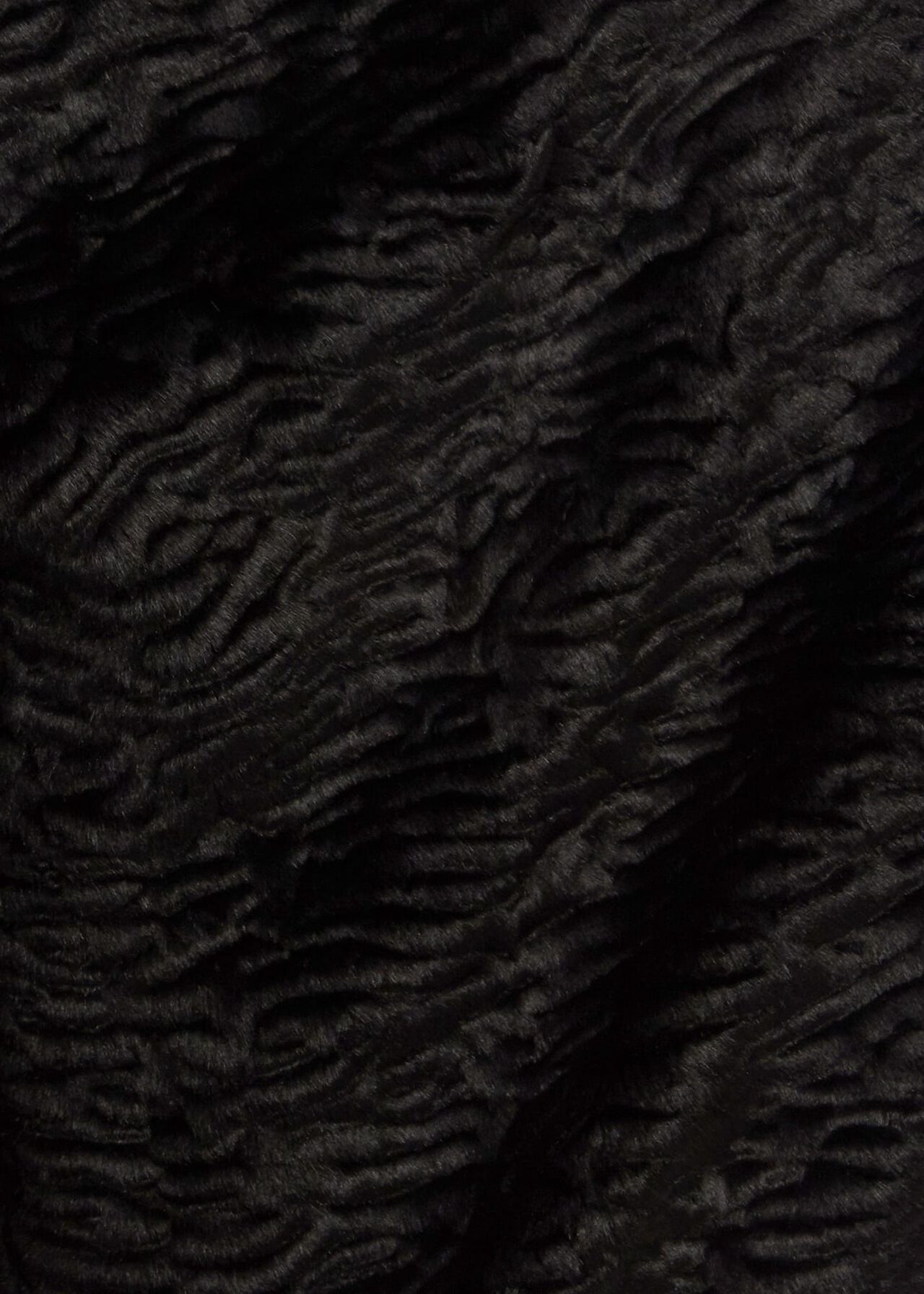 Lia Faux Fur Coat, Black, hi-res
