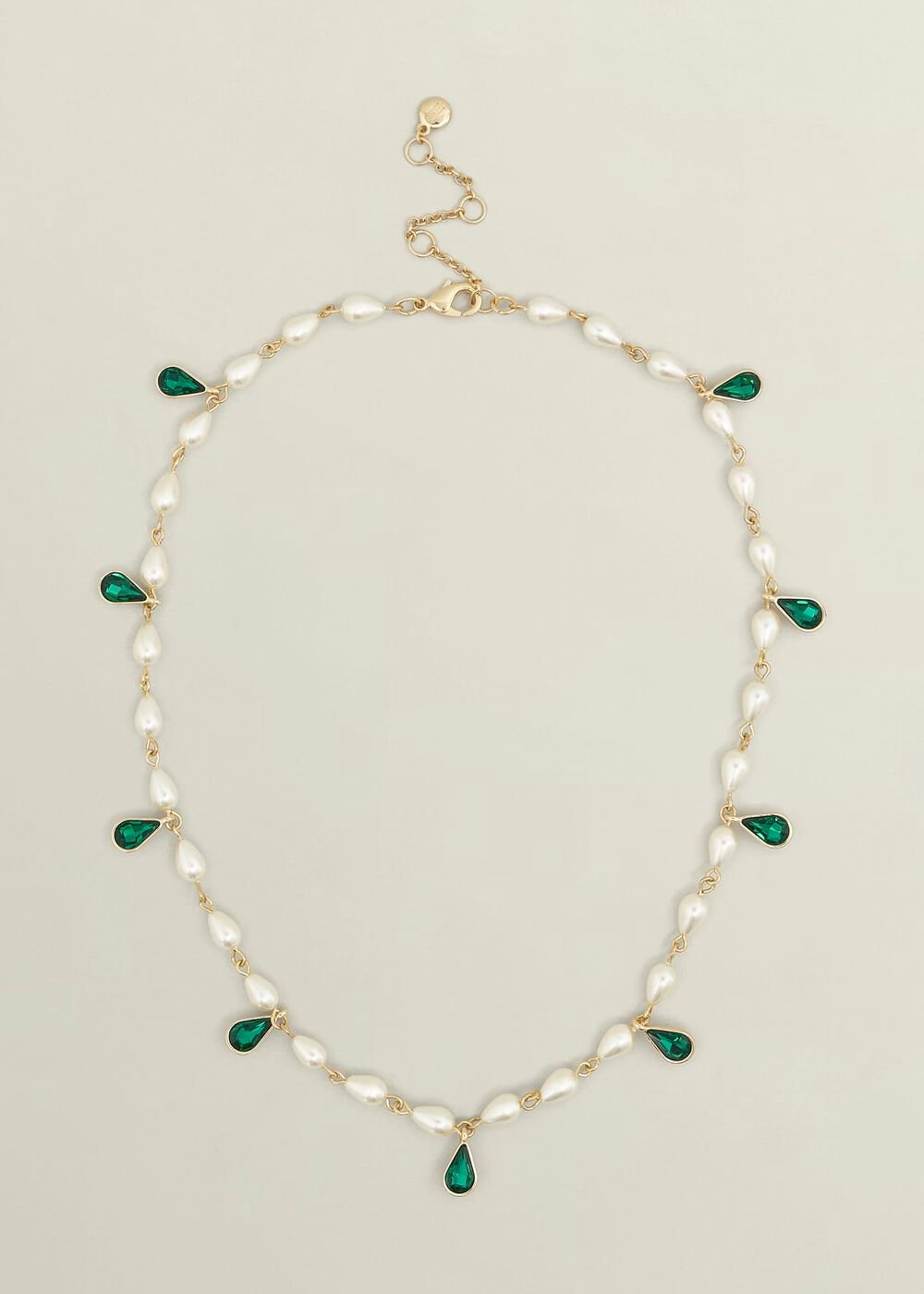 Laurie Necklace, Gold Green, hi-res