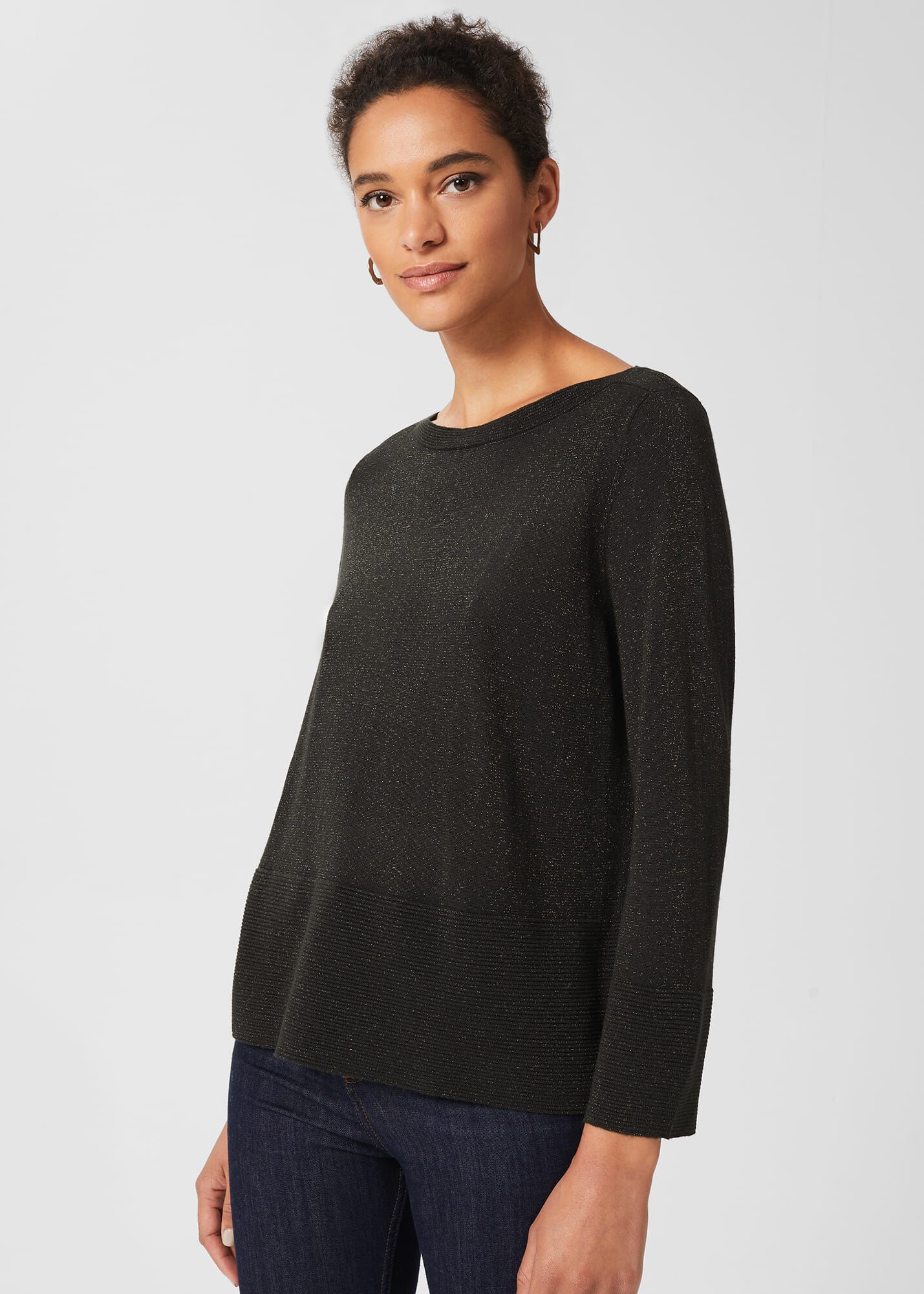 Green sparkly new arrivals sweater