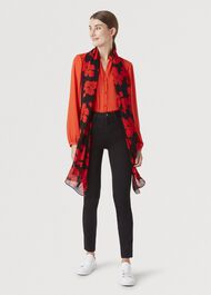 Eleanor Scarf, Navy Red, hi-res