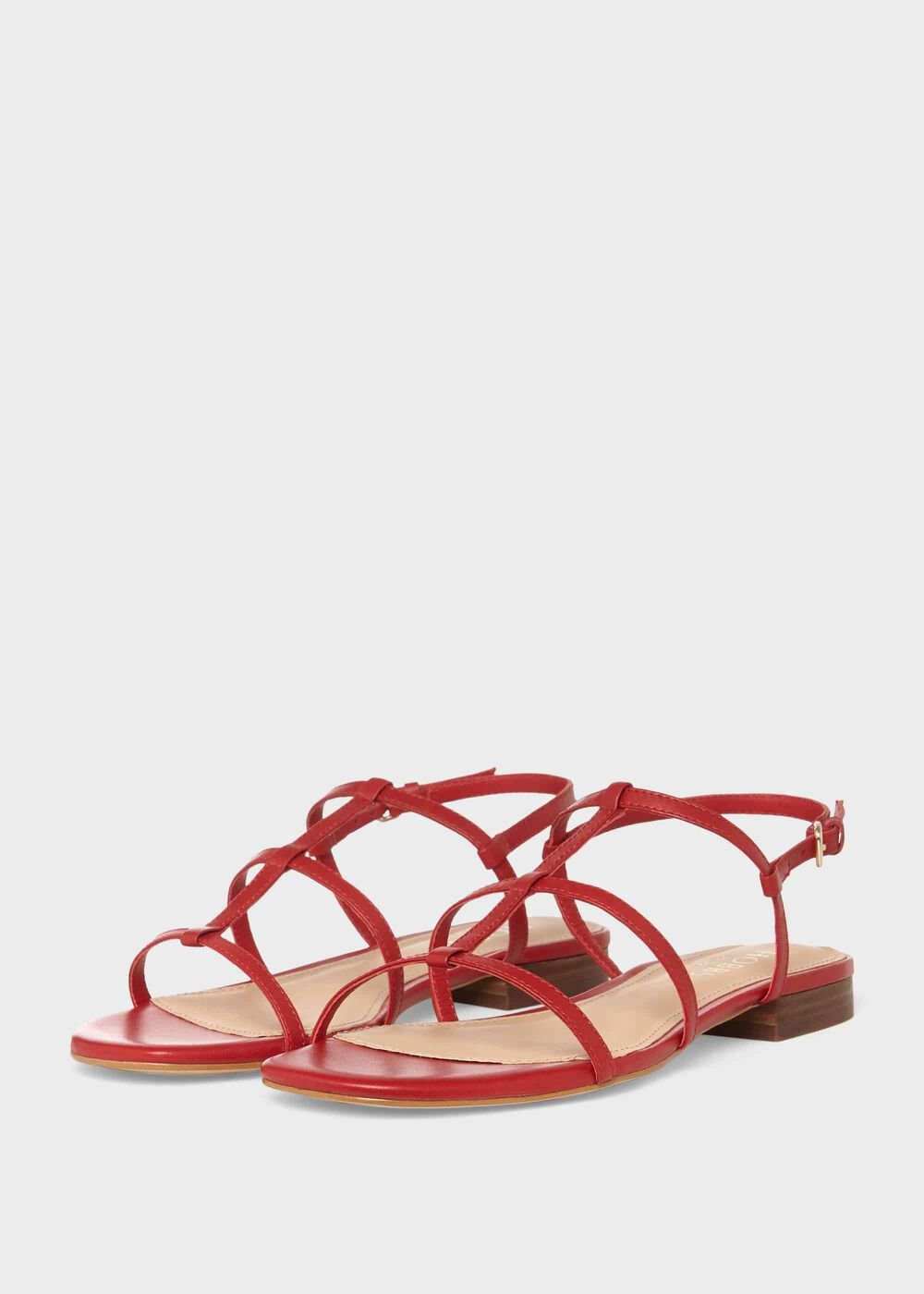 Francis Leather Sandal, Raspberry, hi-res