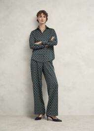 Finwell Satin Shirt, Multi, hi-res
