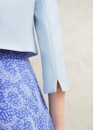 Elize Crepe Jacket, Pale Blue, hi-res
