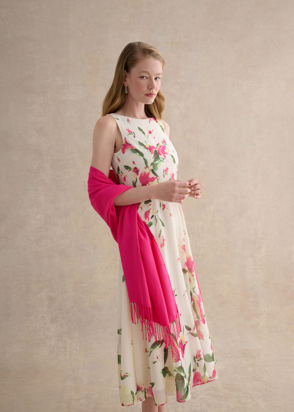 Matilda Scarf, Bright Pink, hi-res