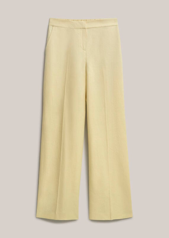 Adalee Linen Wide Leg Trousers