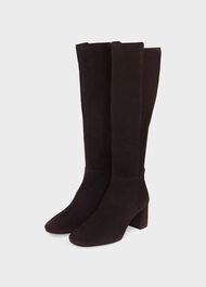 Imogen Stretch Boots, Dark Brown, hi-res