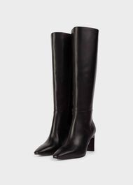 Alma Knee Boots, Black, hi-res