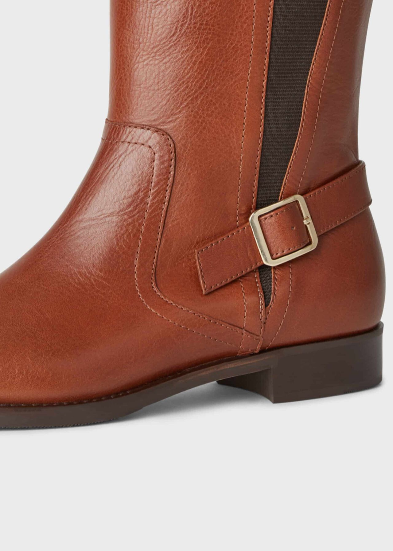 Nicole Buckle Boot, Tan, hi-res