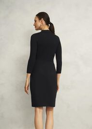 Blanche Knitted Dress, Hobbs Black, hi-res