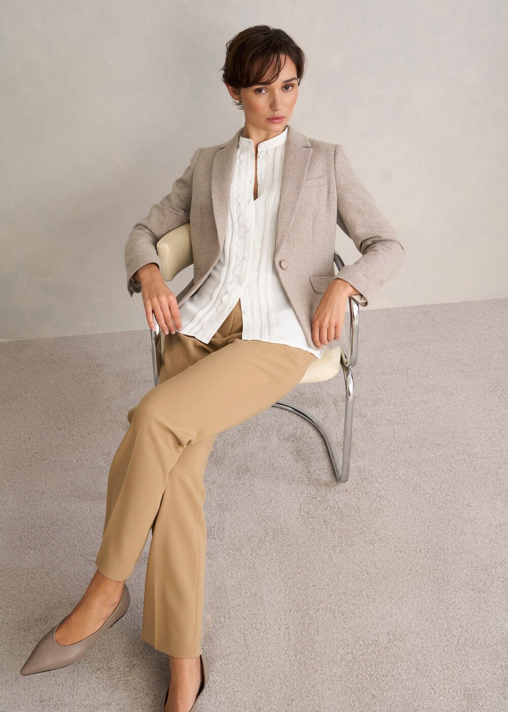 Dominica Blouse, True Ivory, hi-res