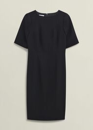 Rae Sleeved Dress, Black, hi-res