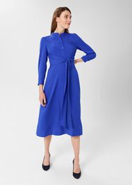 Meadow Belted Fit And Flare Dress , Cobalt Blue, hi-res