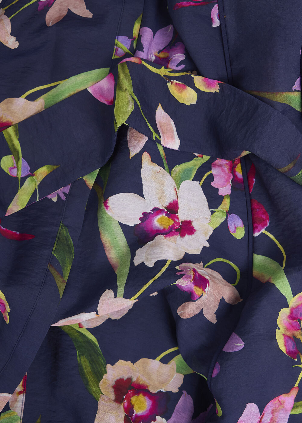 Petite Pippa Floral Waist Tie Dress, Midnight Multi, hi-res