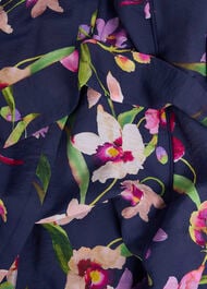 Petite Pippa Floral Waist Tie Dress, Midnight Multi, hi-res