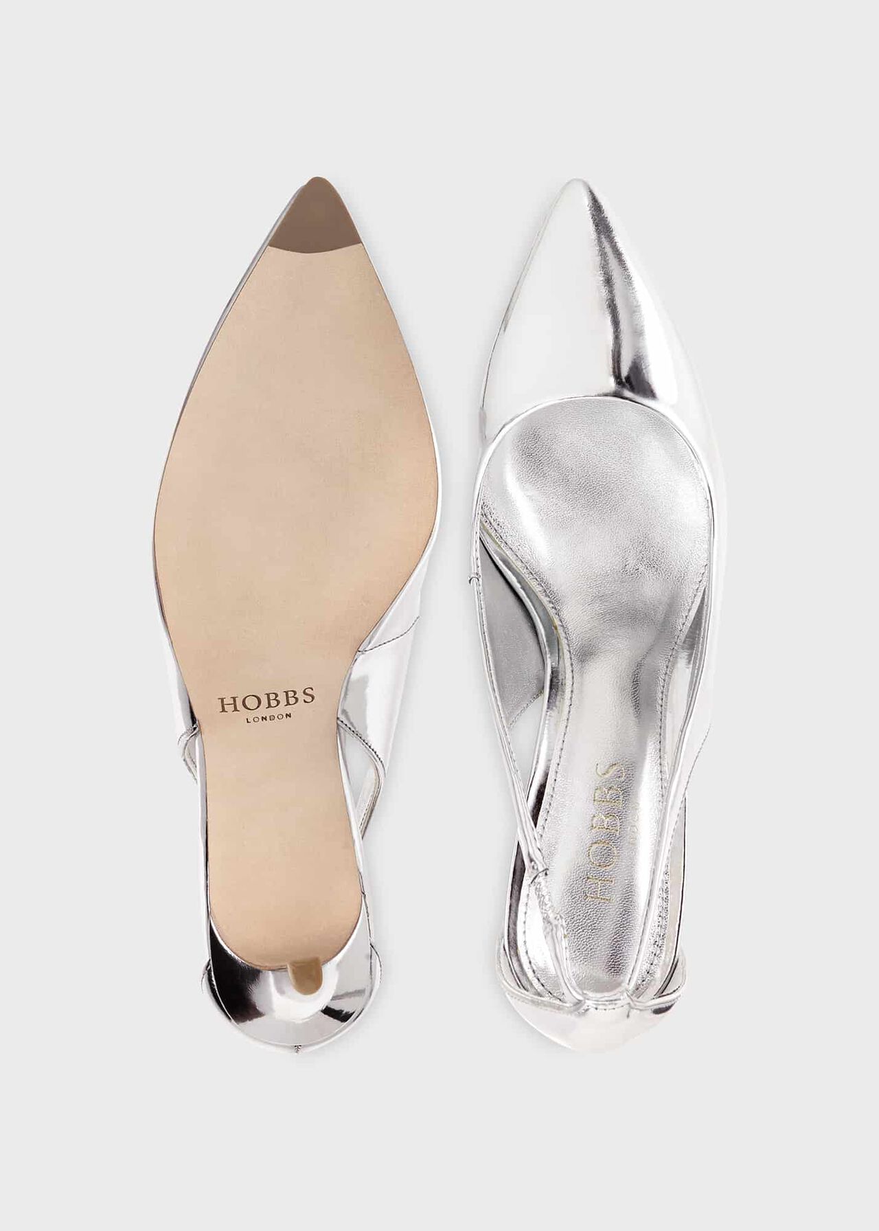 Natasha Court Shoes, Silver Metallic, hi-res