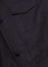 Nessa Linen Blend Jacket, Navy, hi-res