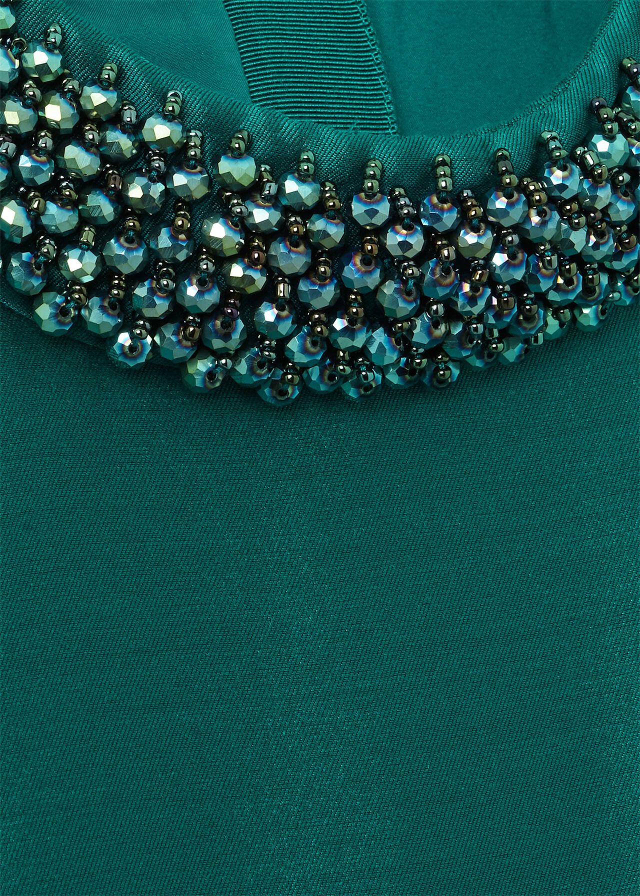 Christie Silk Blend Dress, Jewel Green, hi-res