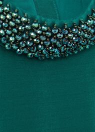 Christie Silk Blend Dress, Jewel Green, hi-res