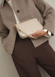 Briella Leather Bag, Light Beige, hi-res