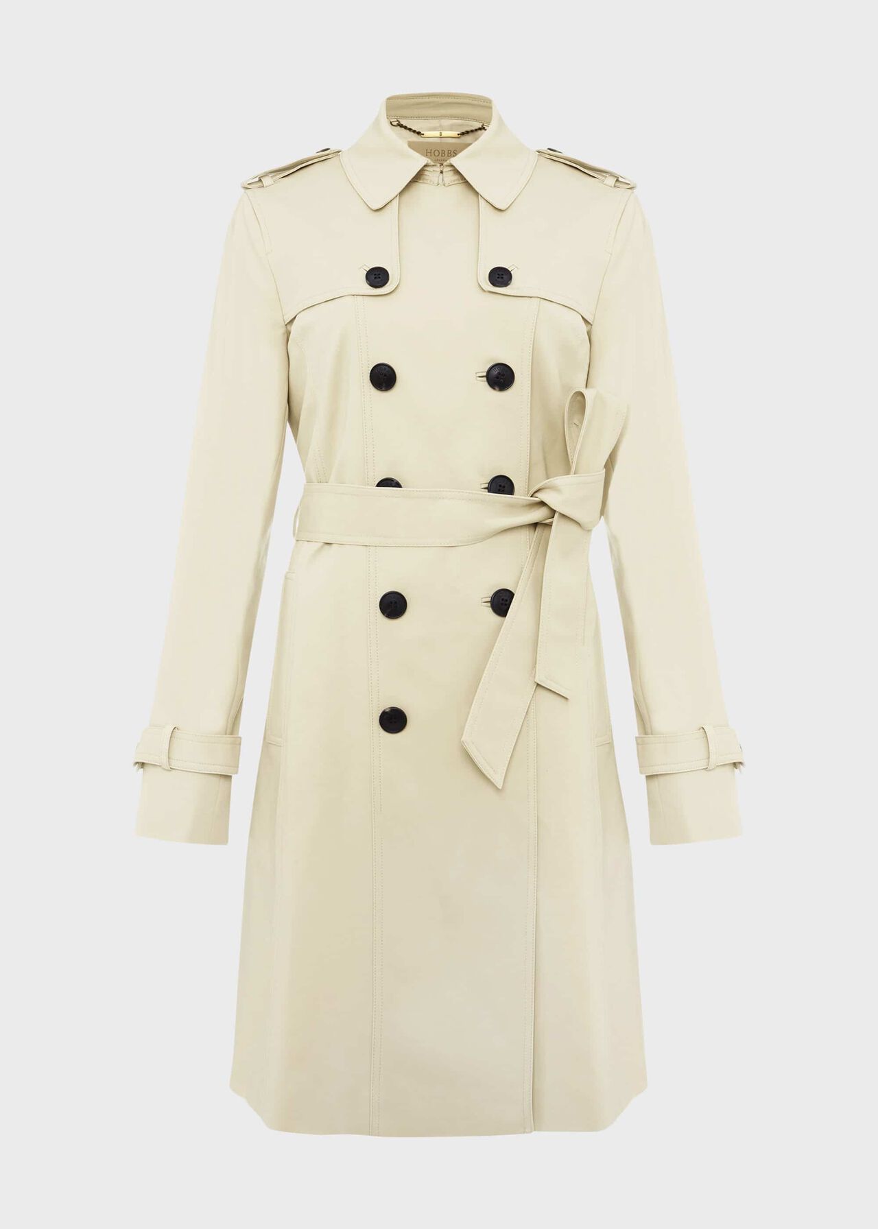 Petite Saskia Water Resistant Trench Coat New Neutral
