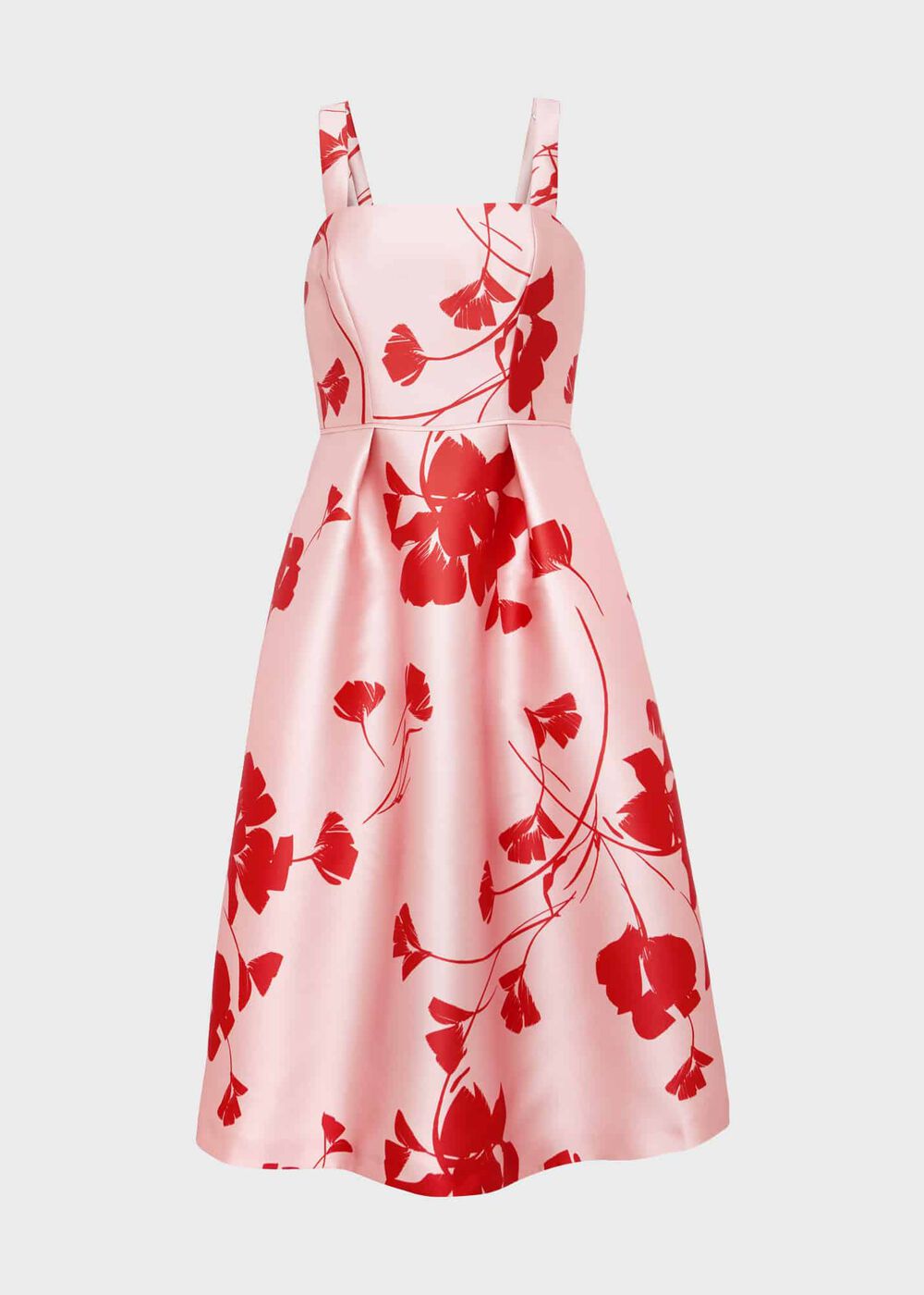 Amoura Fit And Flare Dress, Pink Ruby Red, hi-res