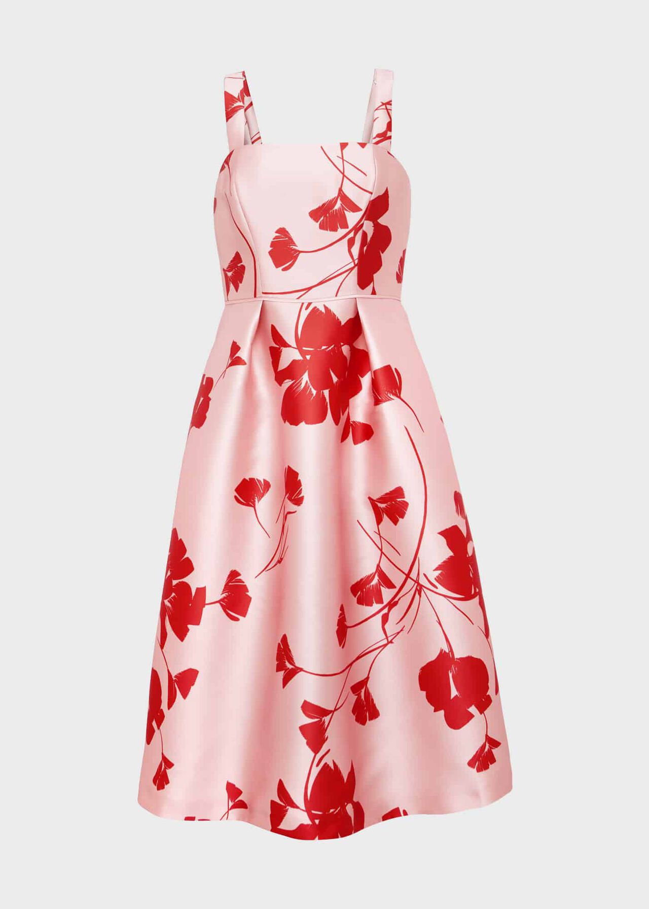 Amoura Fit And Flare Dress, Pink Ruby Red, hi-res