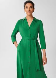 Christa Dress, Dark Green, hi-res