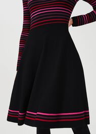 Gigi Knitted Dress, Black Multi, hi-res