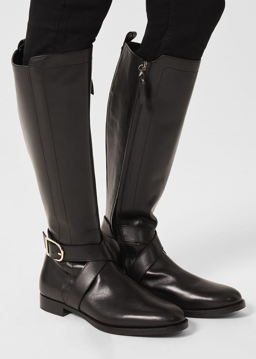 Lisette Knee Boots, Black, hi-res