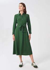 Ina Shirt Dress, Forest Green, hi-res