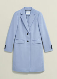 Petite Cavendish Wool Coat, Pale Blue, hi-res