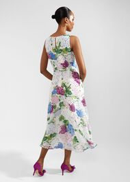 Petite Carly Floral Dress, Ivory Multi, hi-res