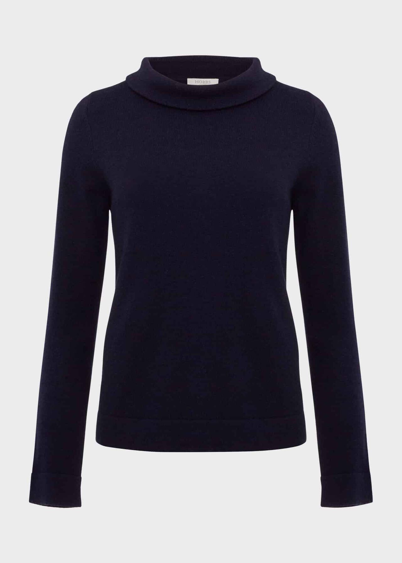 Audrey Wool Cashmere Jumper, Navy, hi-res