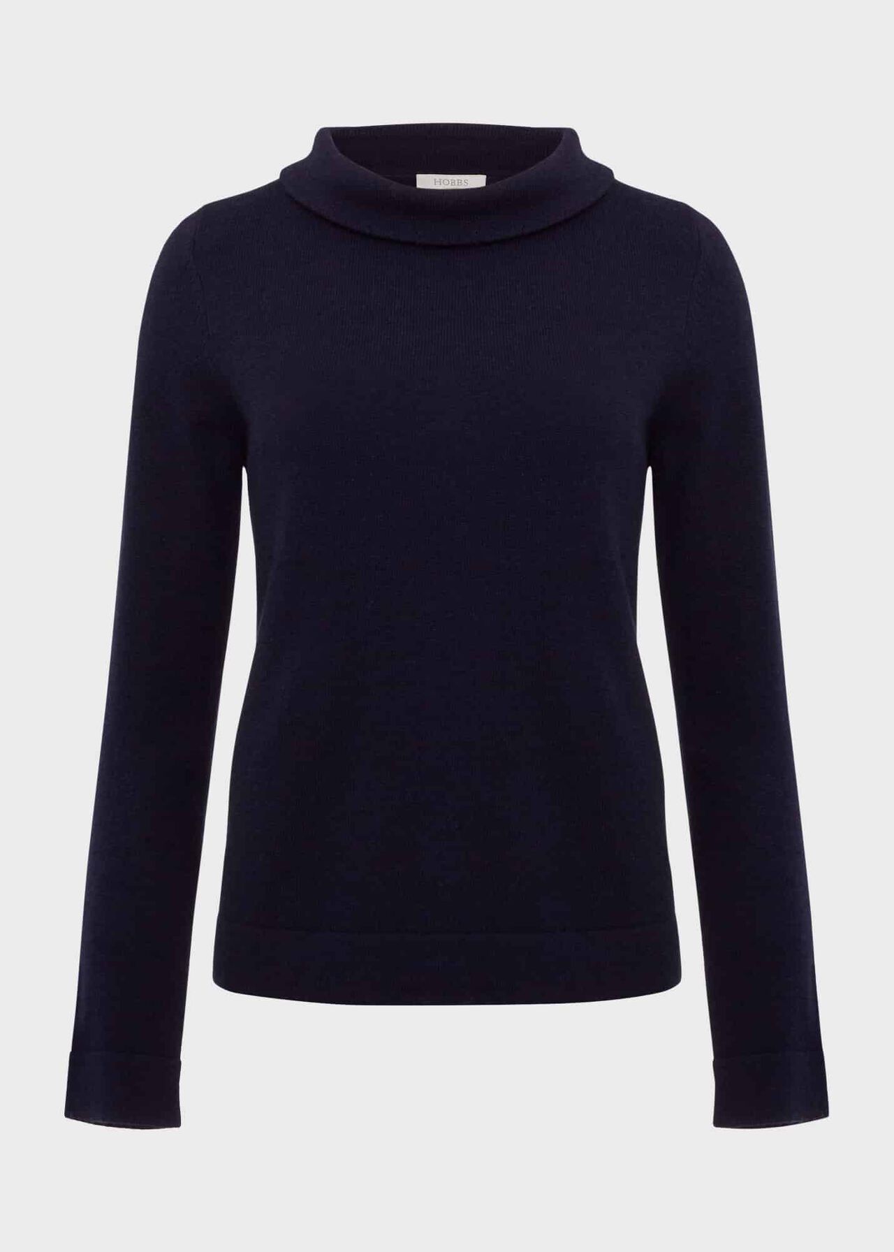 Audrey Wool Cashmere Sweater, Navy, hi-res