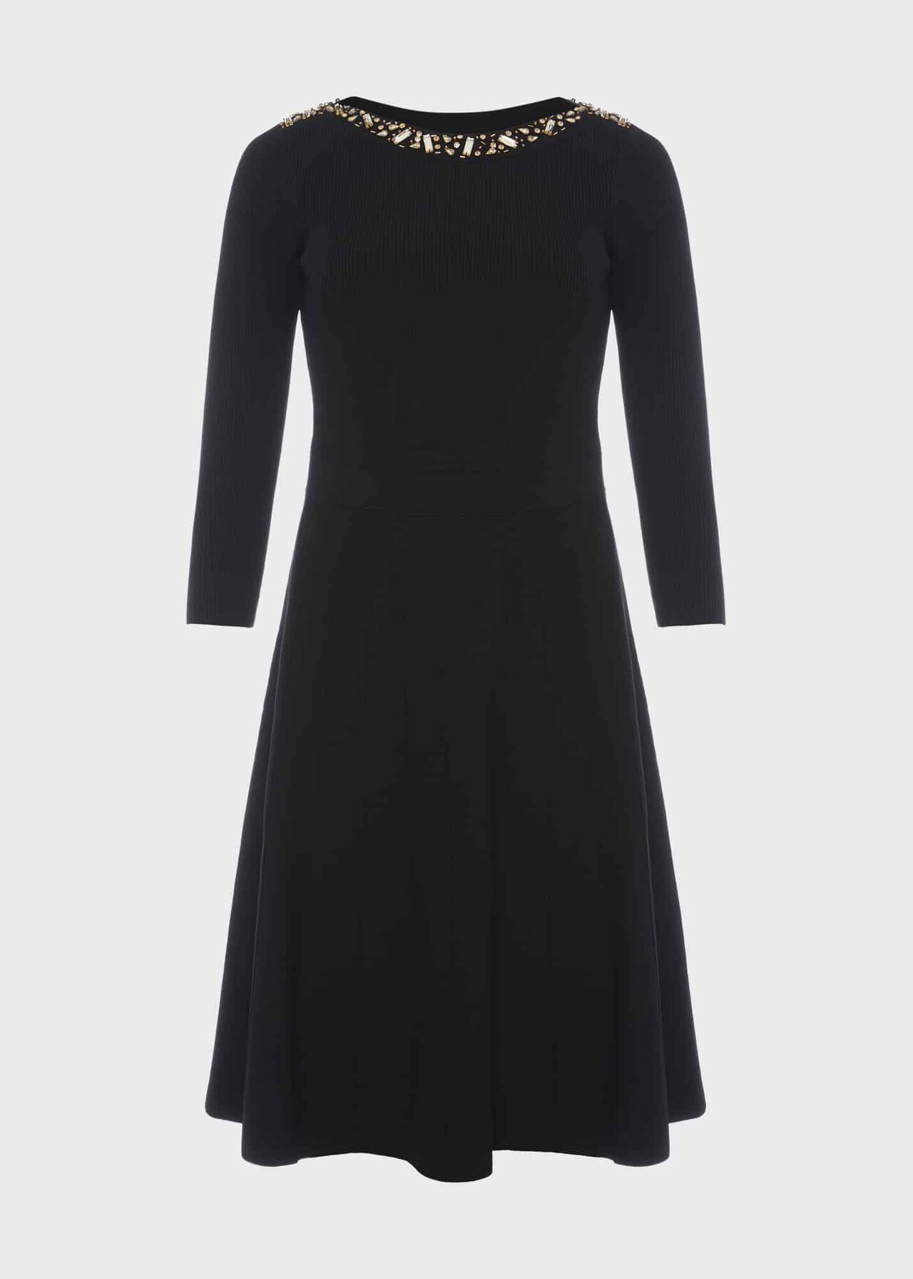 Petite Emily Sequin Dress, Black, hi-res