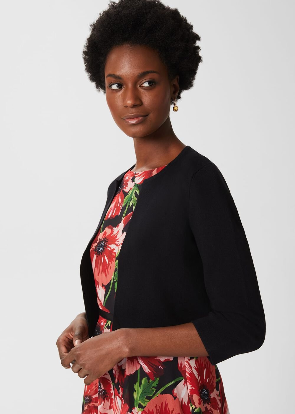 Ella Cardigan, Black, hi-res