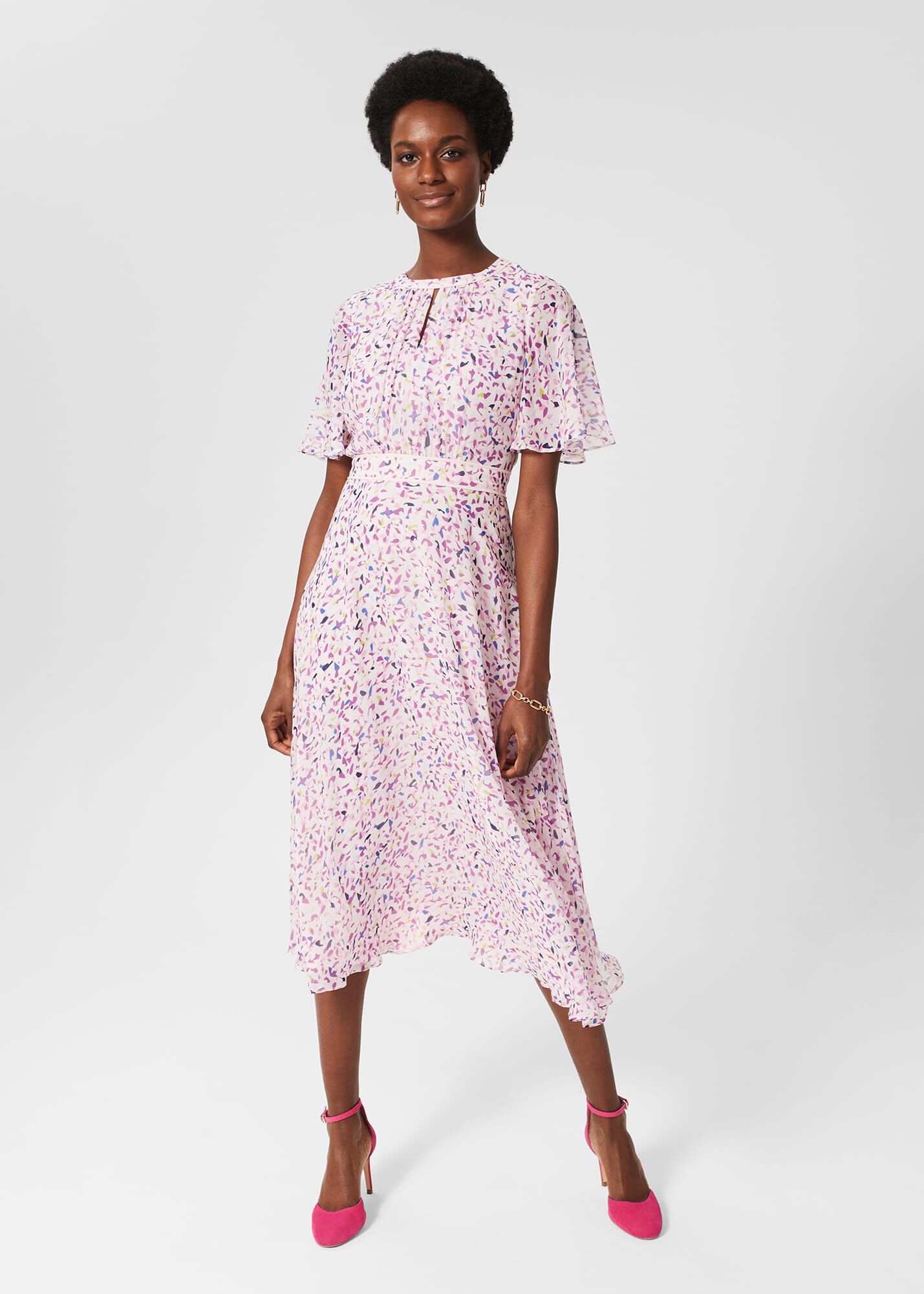 Petite silk dress on sale