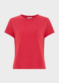 Adaline Cotton Slub T-Shirt, Rouge Pink, hi-res