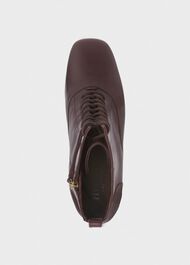 Issy Lace Up Boots, Dark Plum, hi-res
