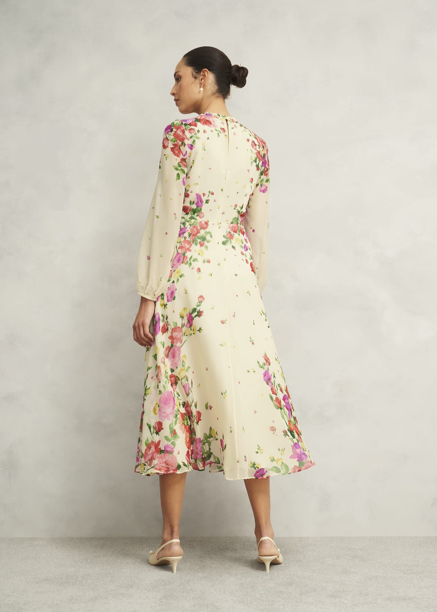 Eva Floral Silk Dress | Hobbs US