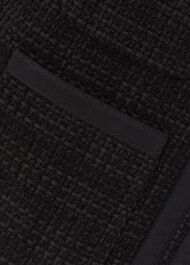 Estella Square Neck Tweed Jacket, Black, hi-res