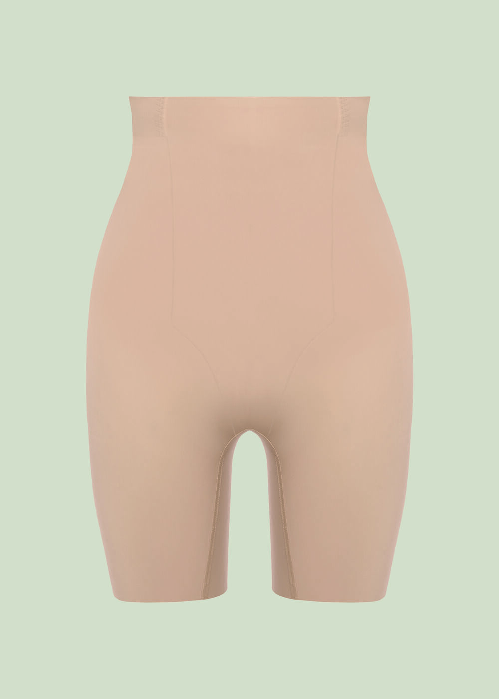 Moderate Control High Waist Long Leg Shaper , Frappe, hi-res
