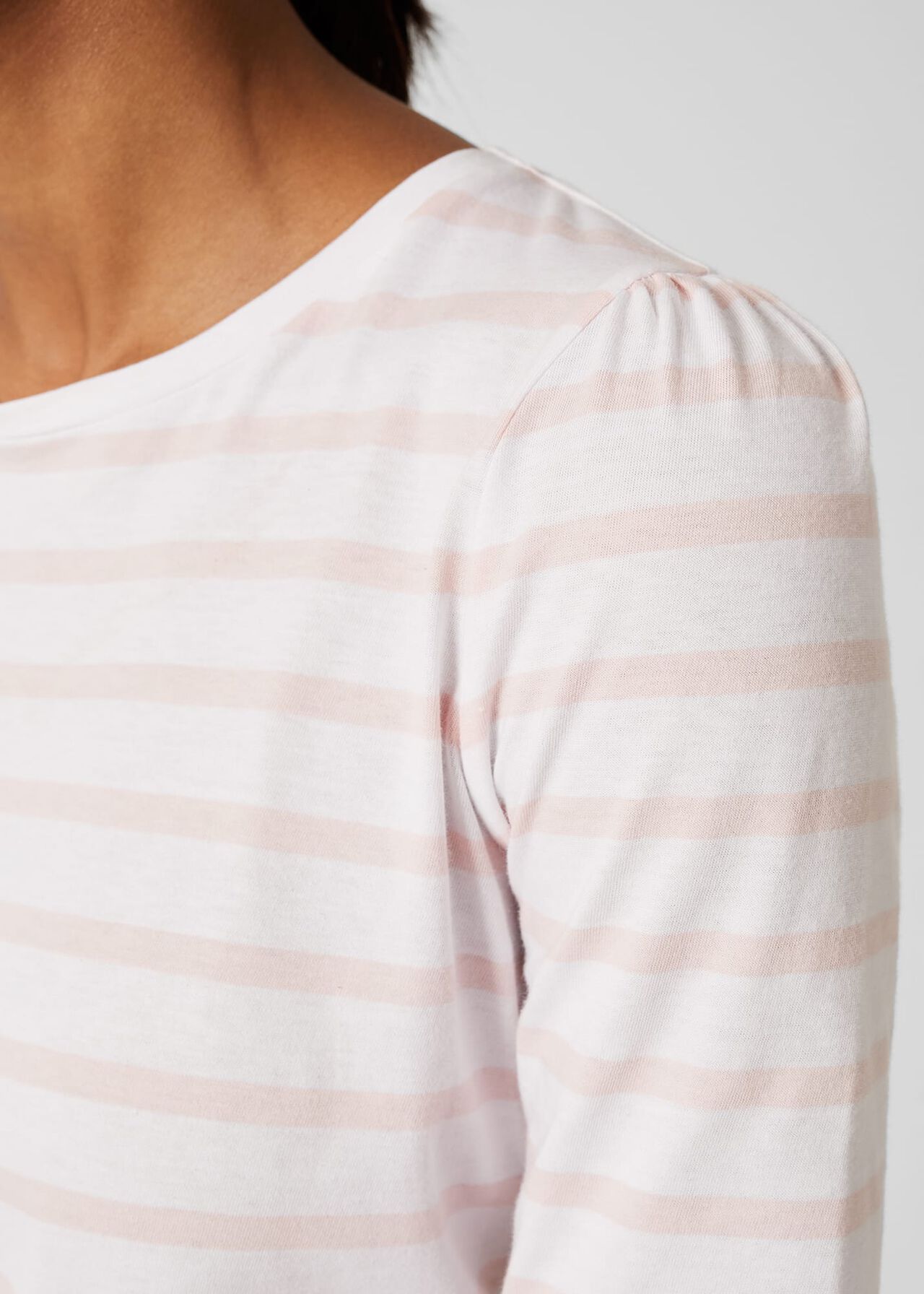 Eva Striped T-Shirt, White Pink, hi-res