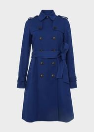 Saskia Water Resistant Trench Coat, Cobalt, hi-res