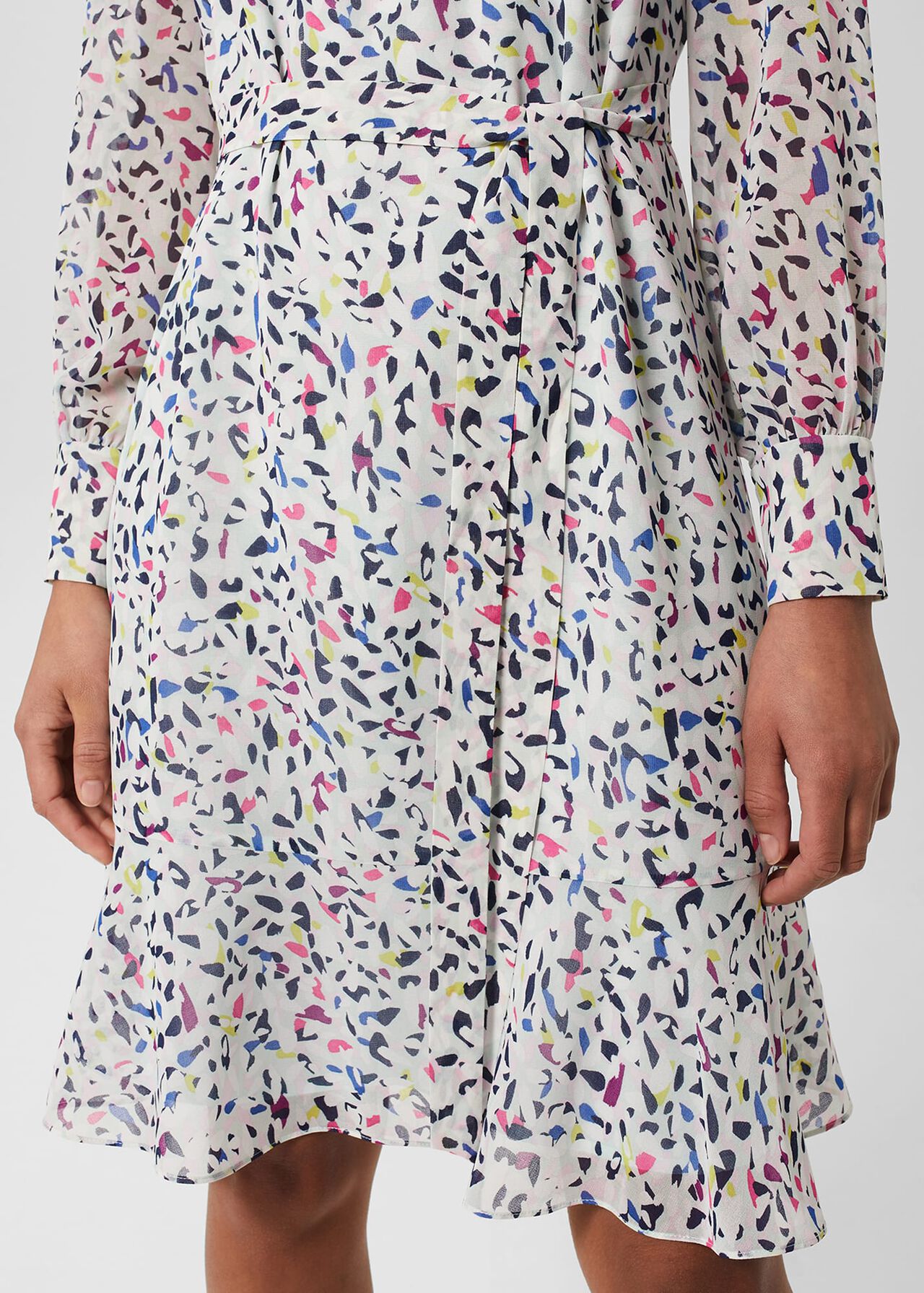 Petite Frances A Line Dress, Sage Green, hi-res