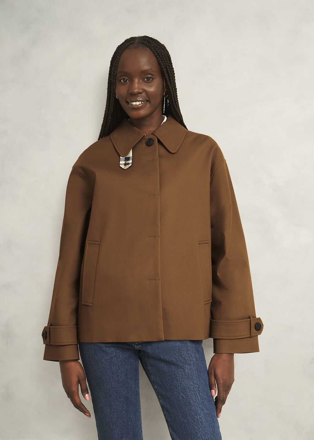 Frida Shower Resistant Trench, Vicuna, hi-res