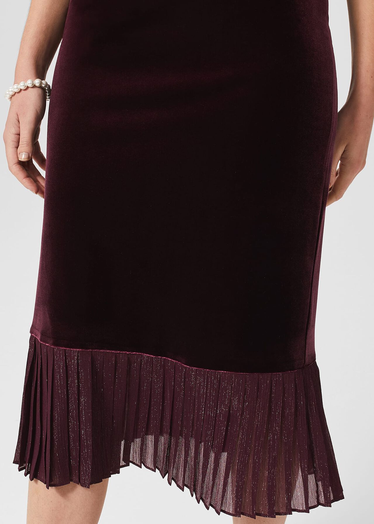 Melodie Velvet Shift Dress, Mulberry Purple, hi-res