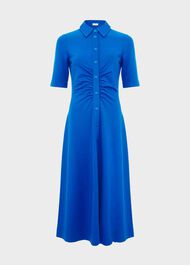 Paisley Ponte Dress, Atlantic Blue, hi-res