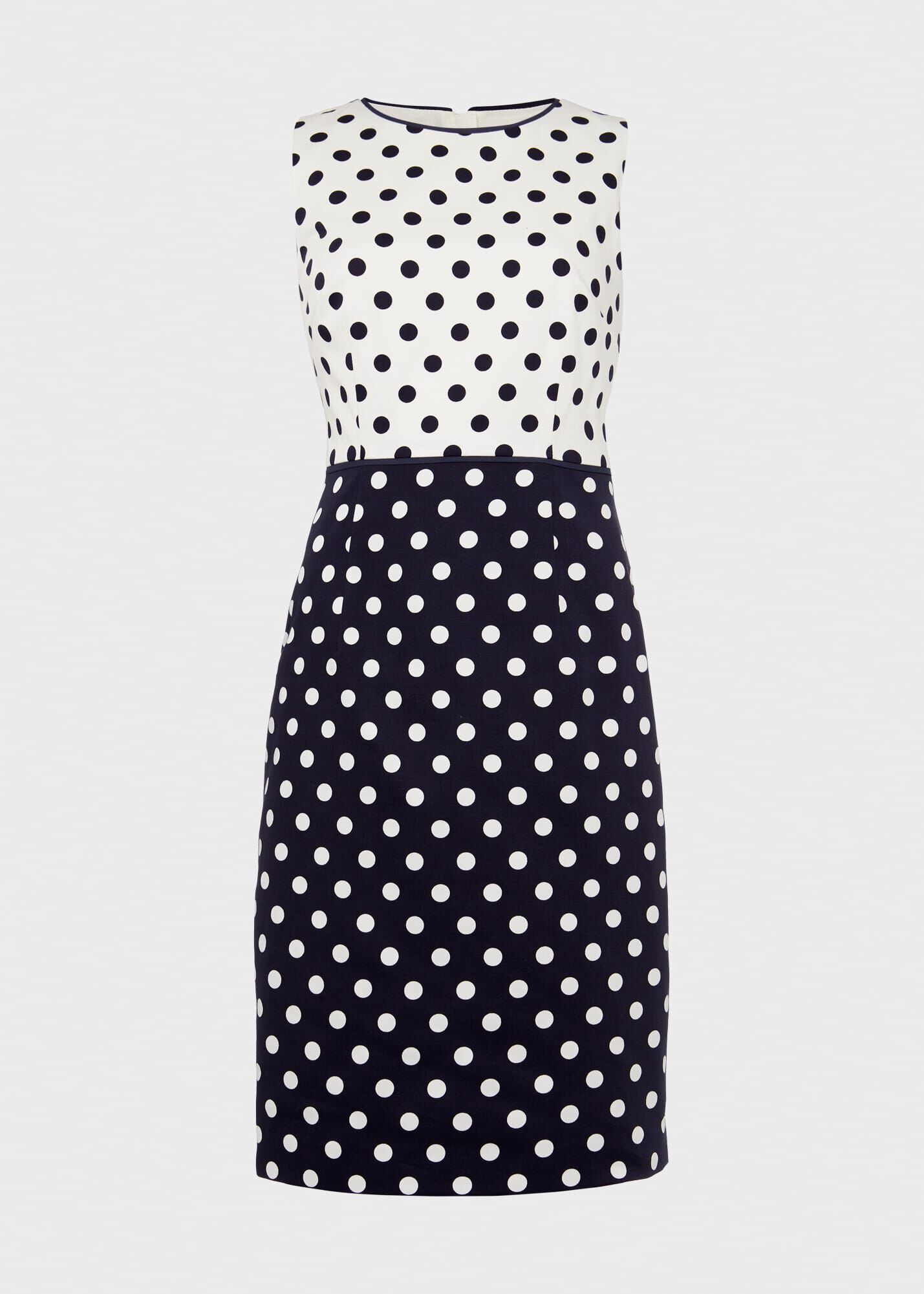 Hobbs navy spot dress sales
