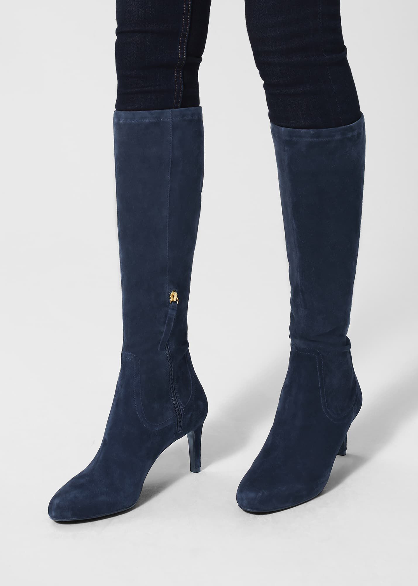 Navy hotsell stretch boots